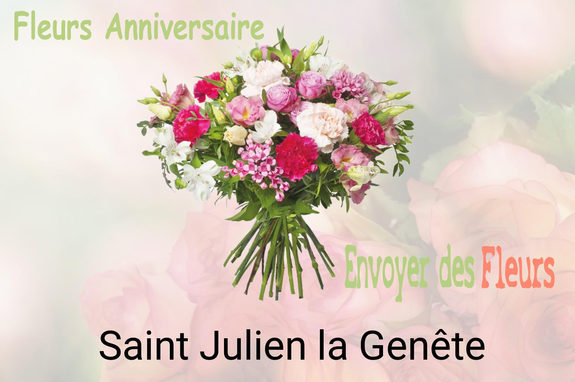 Bouquet de fleurs d’anniversaire livré à Saint-Julien-la-Genête