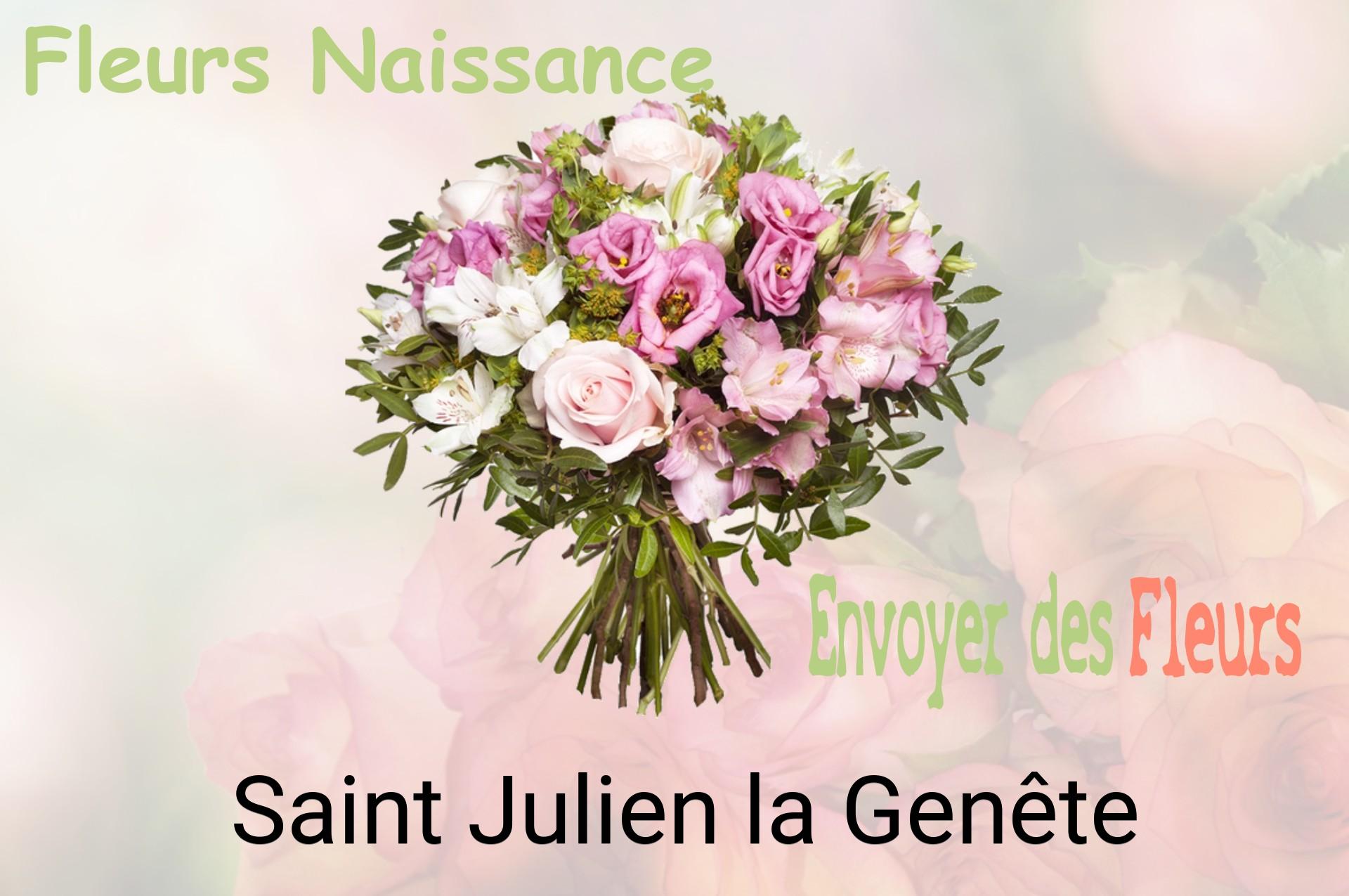 Bouquet de fleurs de naissance livré à Saint-Julien-la-Genête